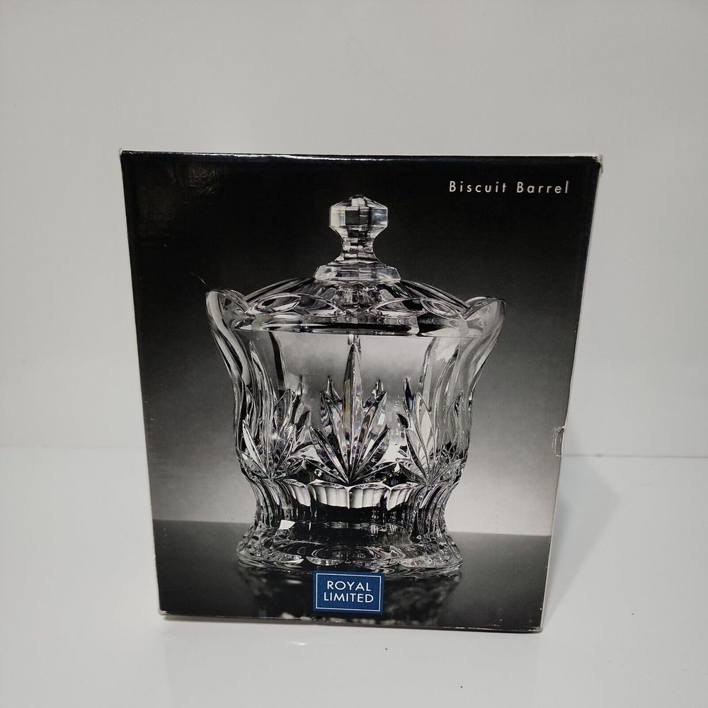 Vintage Royal Limited Crystal Biscuit Barrel